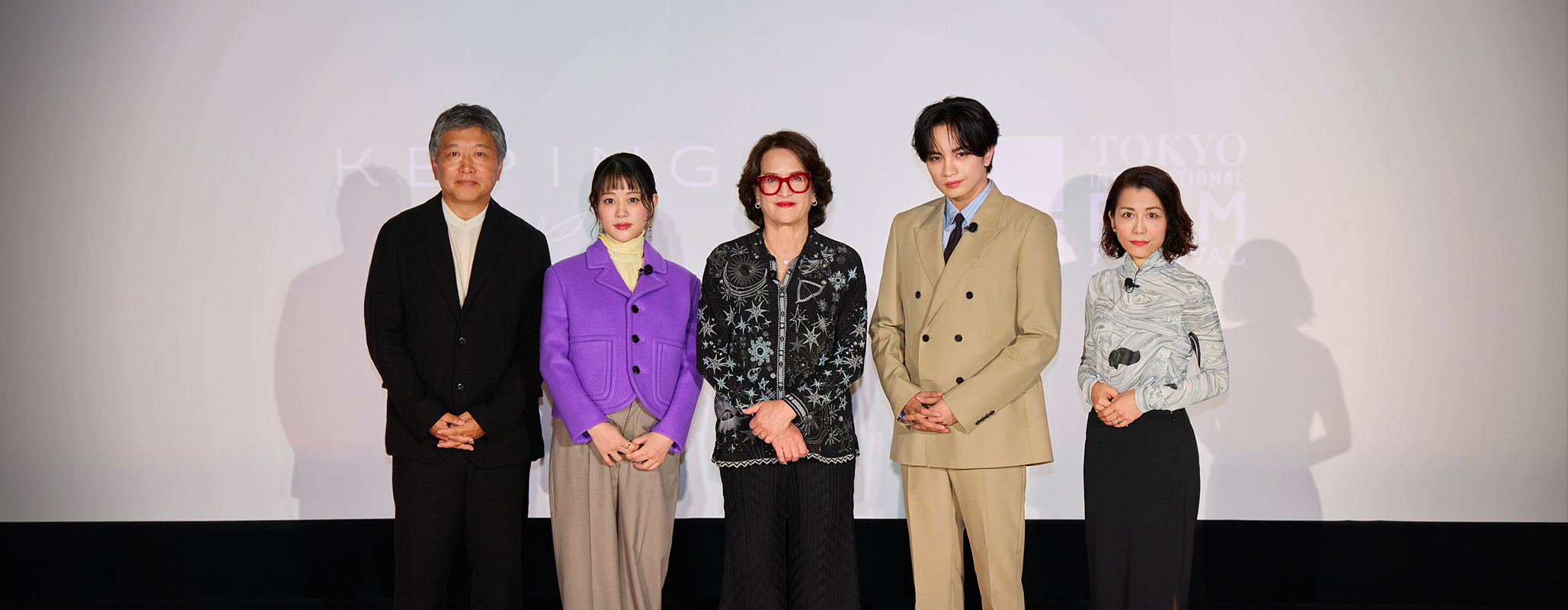 ケリング「ウーマン・イン・モーション」スペシャルトークセッション：高畑充希（俳優）、中島健人（俳優・アーティスト）、デブラ・ゼイン（キャスティング・ディレクター ）、福間美由紀（プロデューサー）／ 是枝裕和（映画監督）