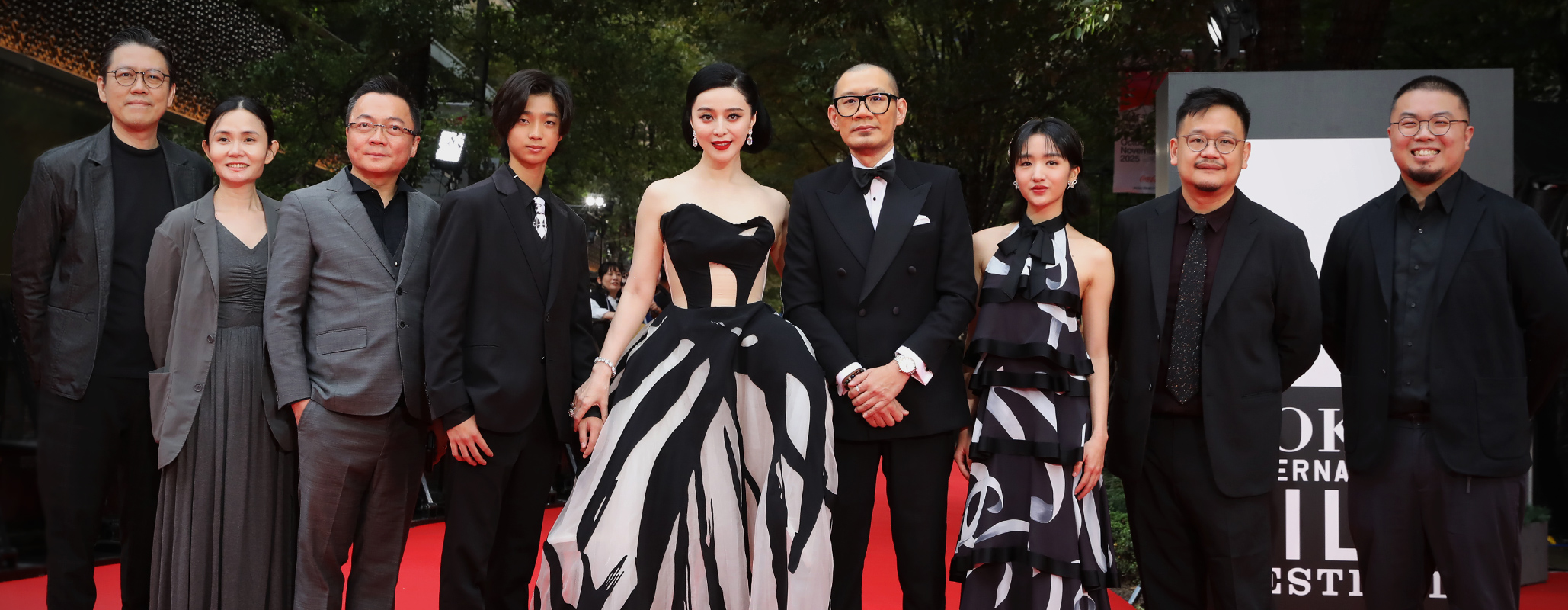 レッドカーペット 『母なる大地』チョン・キット・アン（監督／脚本／作曲）、ファン・ビンビン（俳優）、ナタリー・スー（俳優）、バイ・ルンイン（俳優）