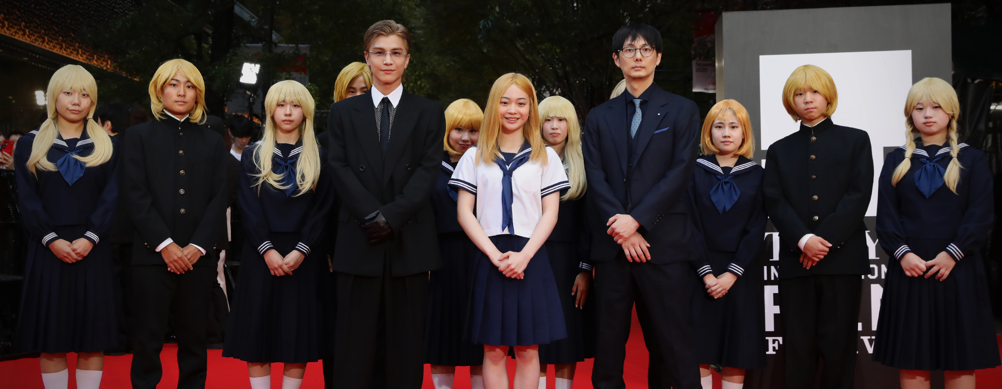 レッドカーペット 『金髪』坂下雄一郎（監督）、岩田剛典、白鳥玉季（キャスト）