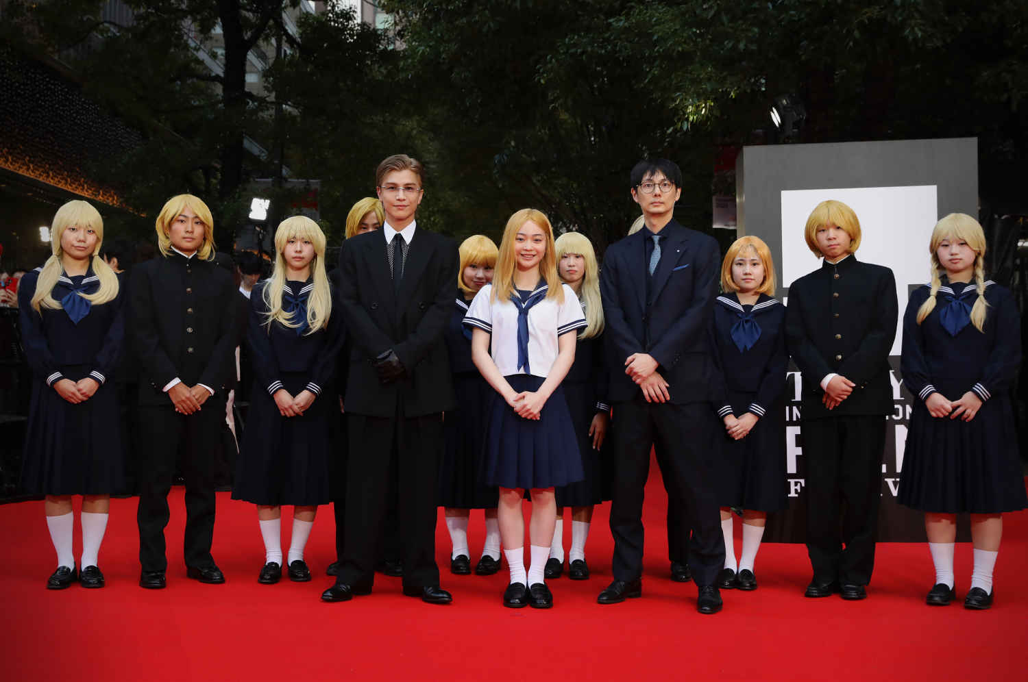 レッドカーペット 『金髪』坂下雄一郎（監督）、岩田剛典、白鳥玉季（キャスト）